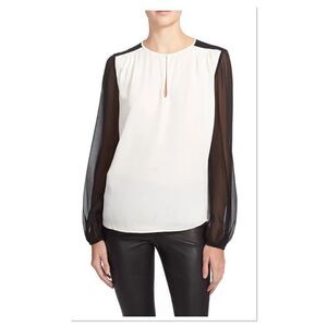 Diane Von Furstenberg 'Nikki' Silk Top (H6)